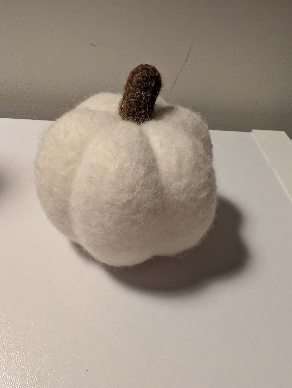 Fall Decor Bundle - Sitting Gnome, Ceramic Acorn & Wool Felt Pumpkin - Picture 5 of 6